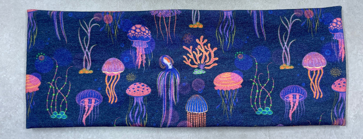 Alaskan Jellyfish Handmade Headbands Jersey Knit Soft
