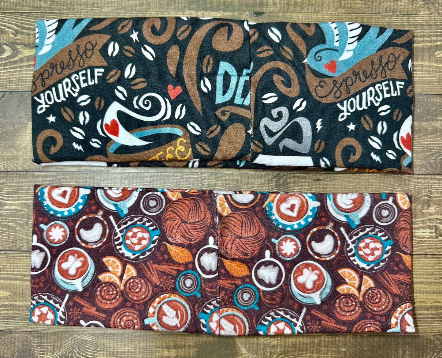 Handmade Coffee Headband: Soft Knit Barista Accessory