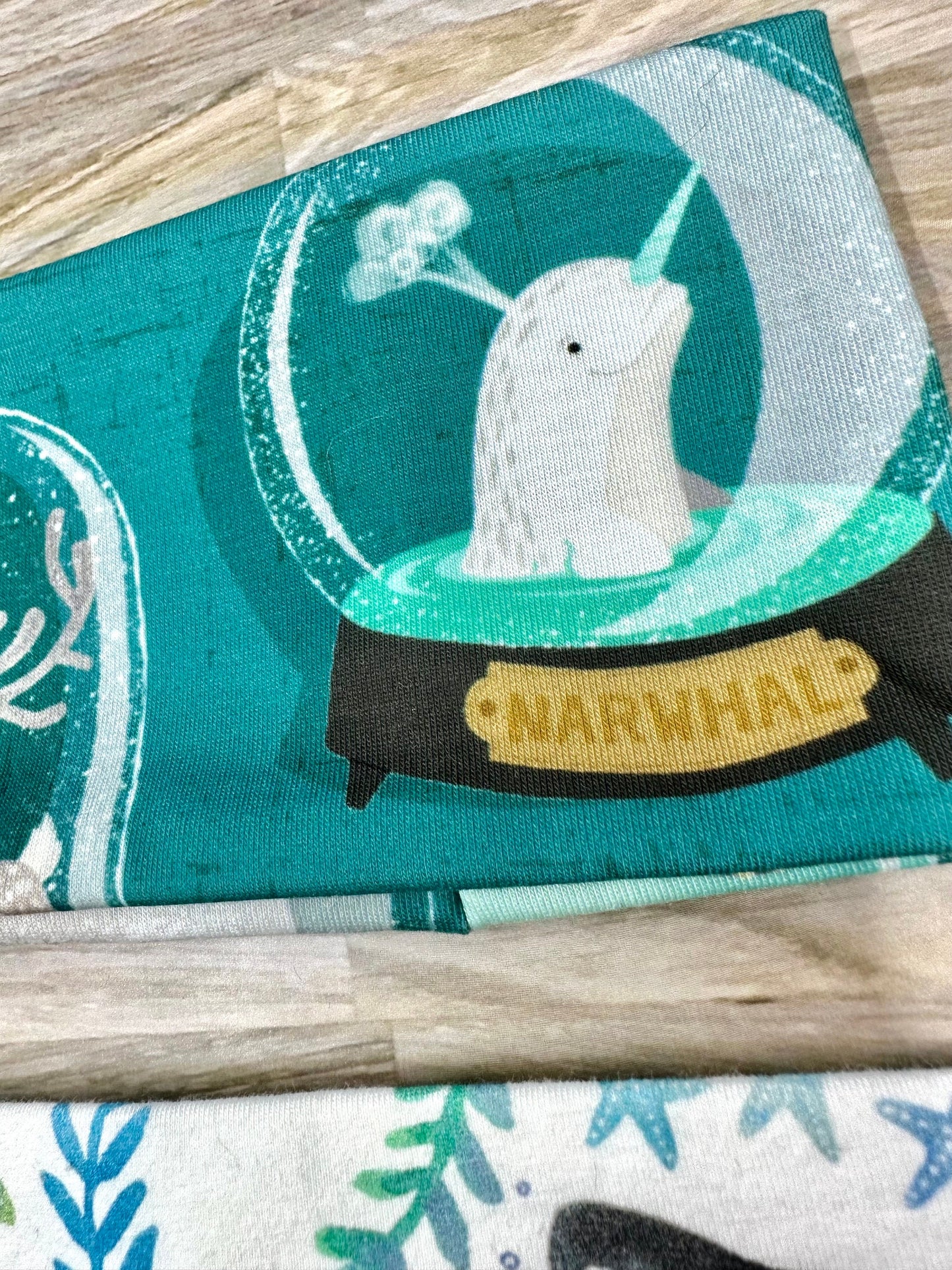 Arctic Animals and Whales Handmade Headbands Jersey Knit Soft Marine Life Killer Whale Narwhal Whaleshark Turtles Arctic Fox
