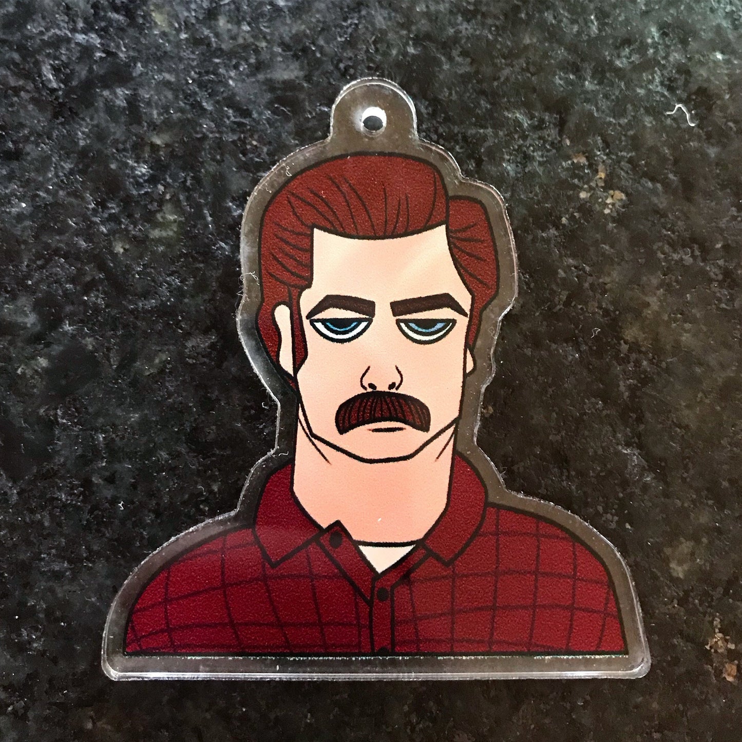 Ron Swanson Waterproof Sticker