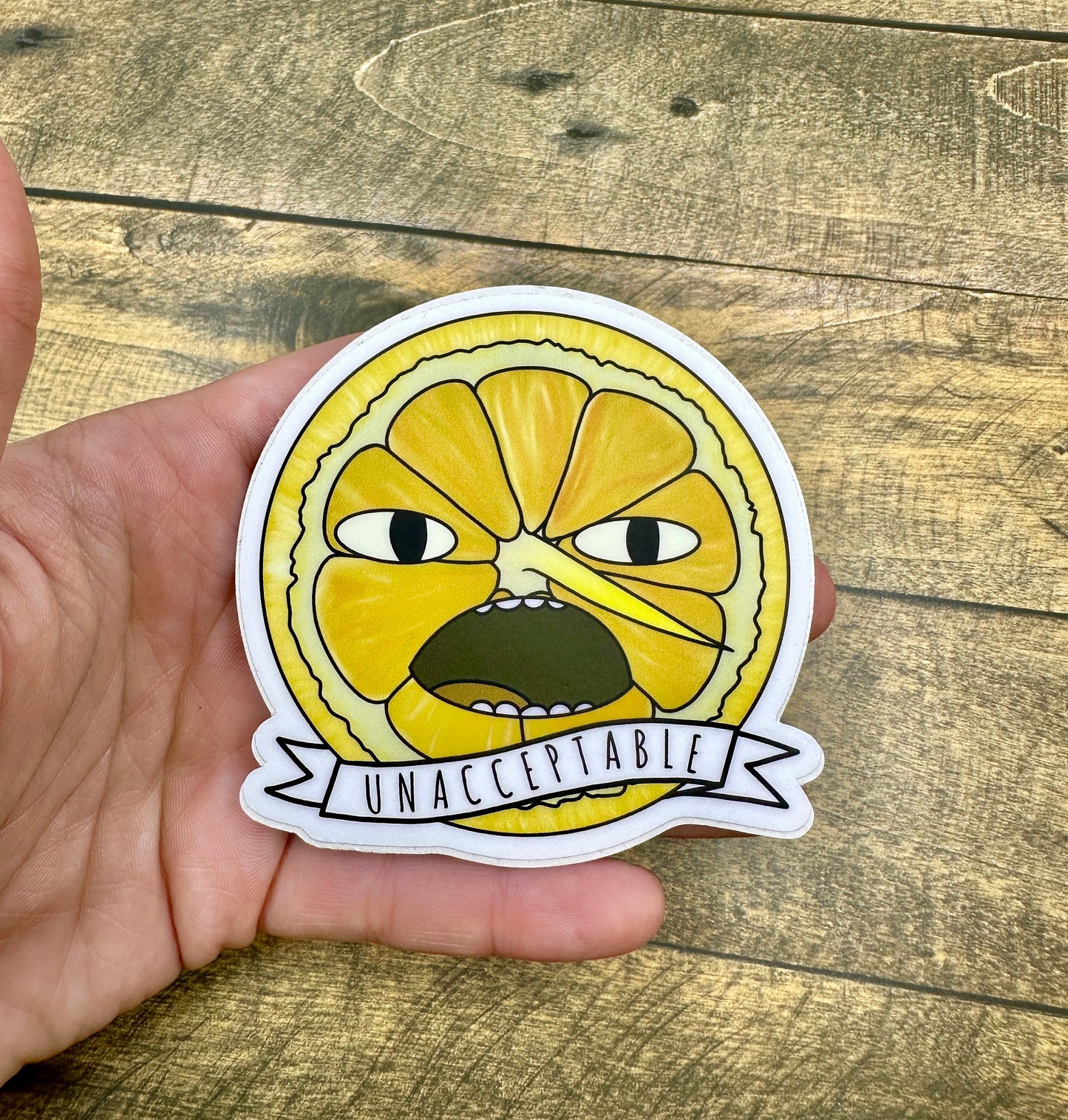 Sticker Earl of Lemon Grab Unacceptable Sticker Adventure Time Cartoon