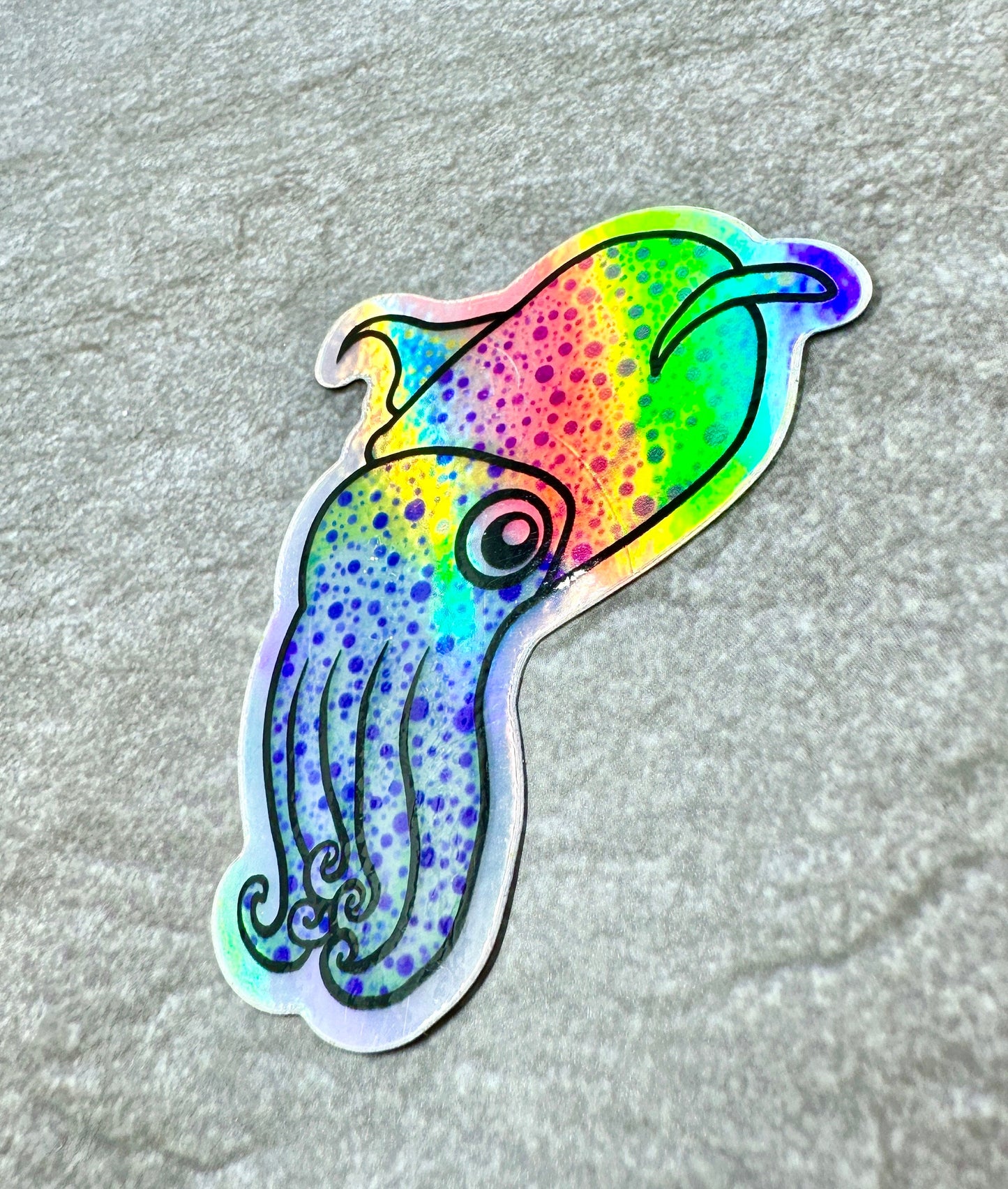 Charles The Cuttlefish Sticker: Original Waterproof Artwork