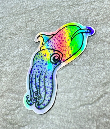 Charles The Cuttlefish Sticker: Original Waterproof Artwork