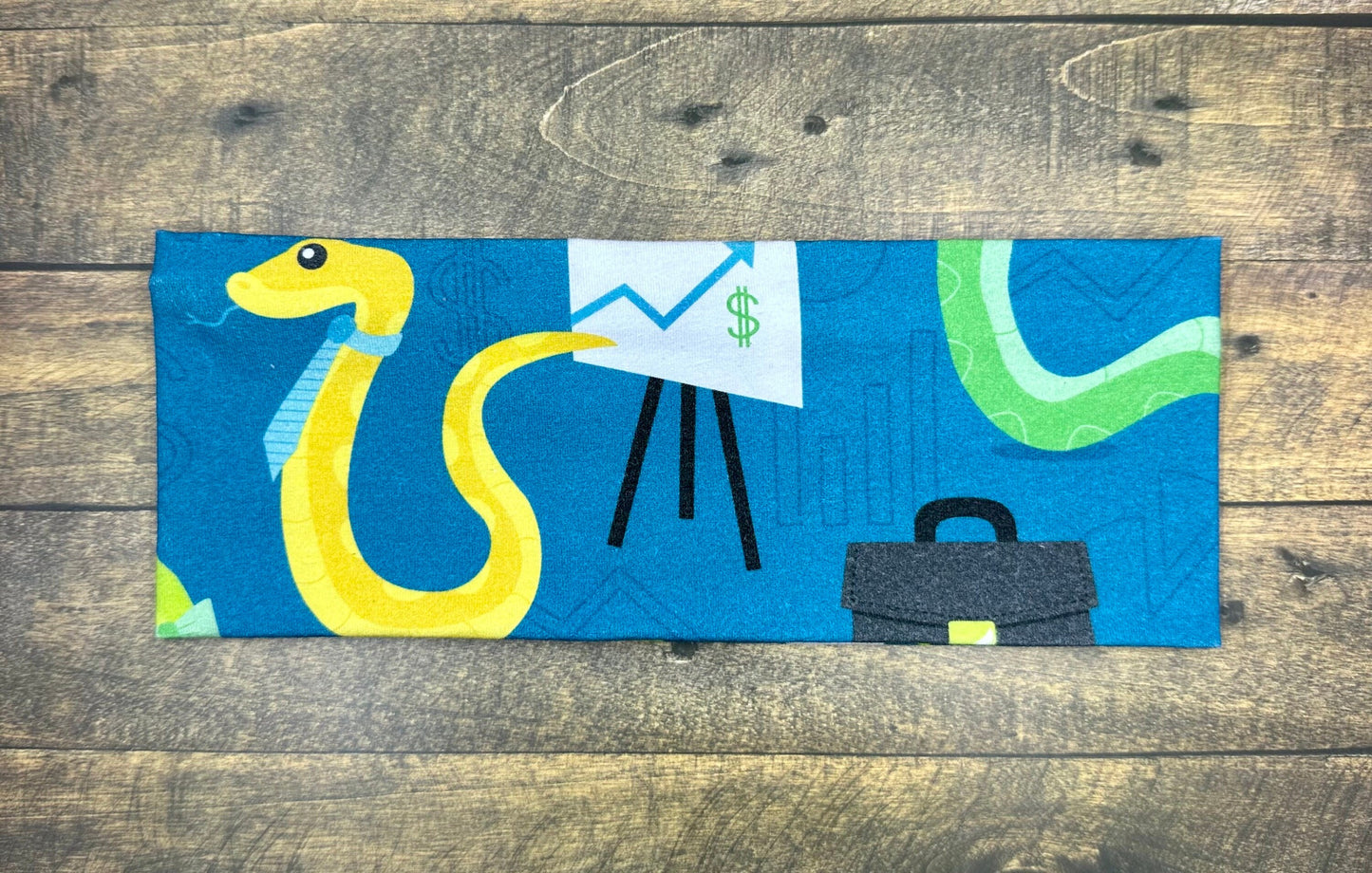 Business Snakes Handmade Headbands Jersey Knit Soft Cute Cartoon Animals Reptiles