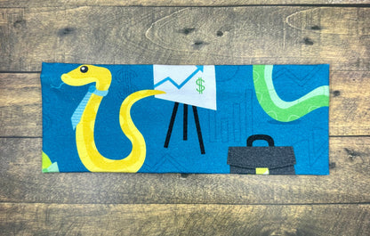 Business Snakes Handmade Headbands Jersey Knit Soft Cute Cartoon Animals Reptiles