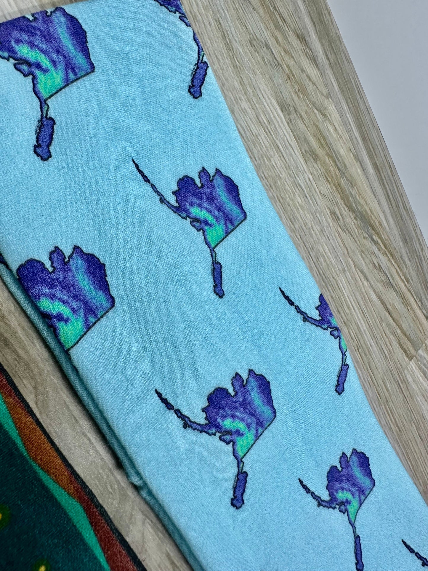 Alaska Moose and Campers Handmade Headbands Jersey Knit Soft