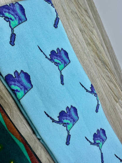 Alaska Moose and Campers Handmade Headbands Jersey Knit Soft