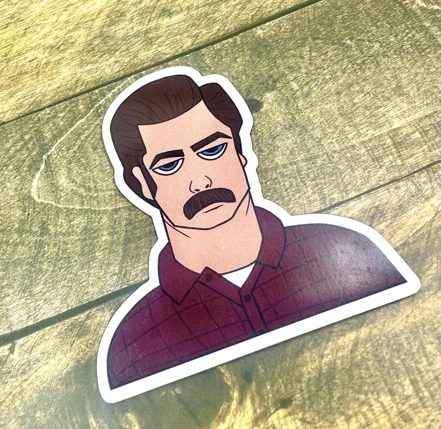 Ron Swanson Original Artwork Magnets Parks and Rec