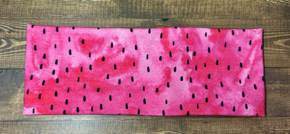 Alaskan Berries Handmade Headbands Watermellon Seeds Jersey Knit Soft Raspberries Blueberries