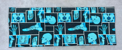 Medical X-Ray and Serotonin Chemical Floral Handmade Headbands Jersey Knit Soft