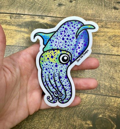 Charles The Cuttlefish Sticker: Original Waterproof Artwork