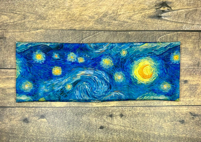Starry Night Headband Van Goghs Jersey Knit Soft Headbands Artwork Bandeau Work Hair Accessories