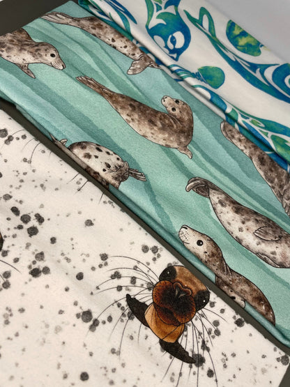 Handmade Sea Lion Headband: Soft Jersey Knit Bandeau