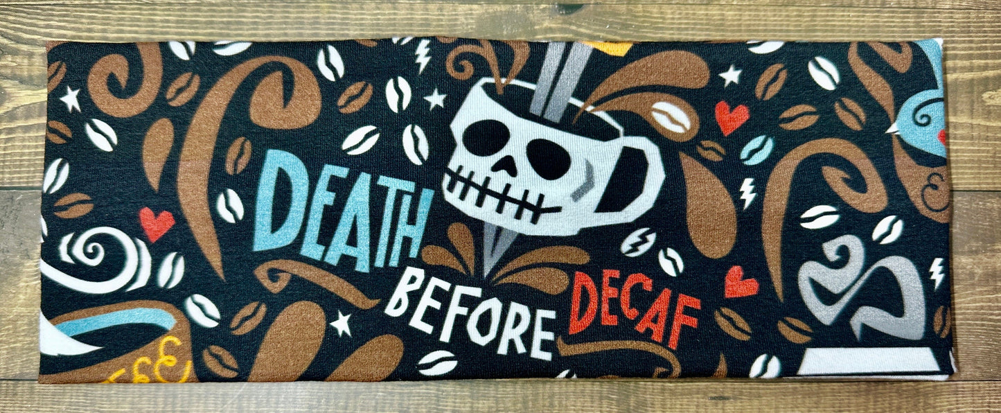Handmade Coffee Headband: Soft Knit Barista Accessory