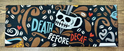 Handmade Coffee Headband: Soft Knit Barista Accessory