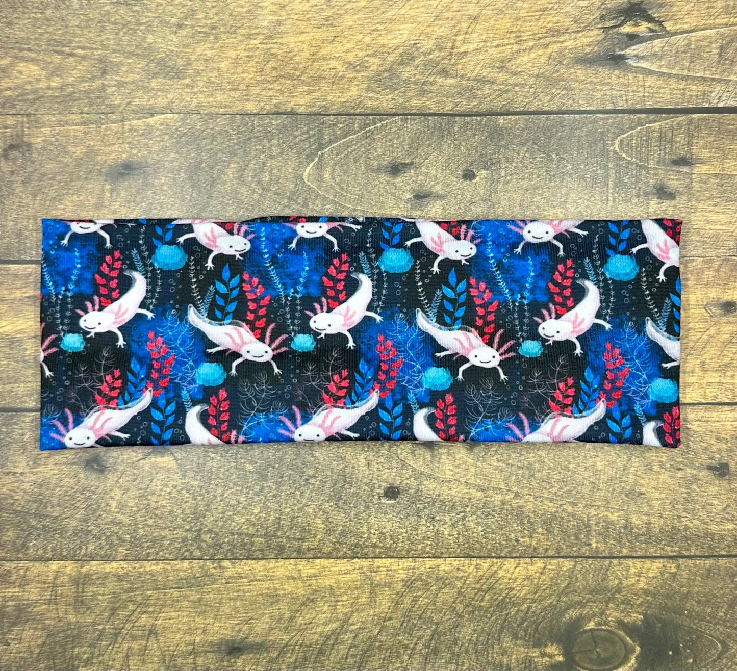 Handmade Axlotyl Headband: Soft Jersey Knit Animal Print