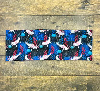 Handmade Axlotyl Headband: Soft Jersey Knit Animal Print