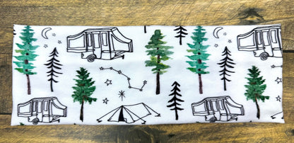 Alaska Antlers Headband: Handmade Jersey Knit Sweatband