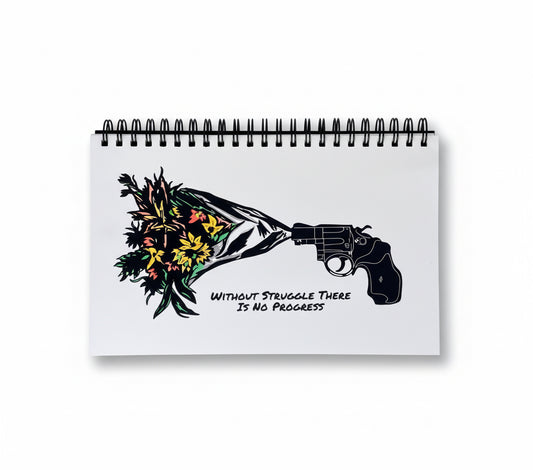 Original Artwork Flower Bouquet Inspirational Quote Notebook