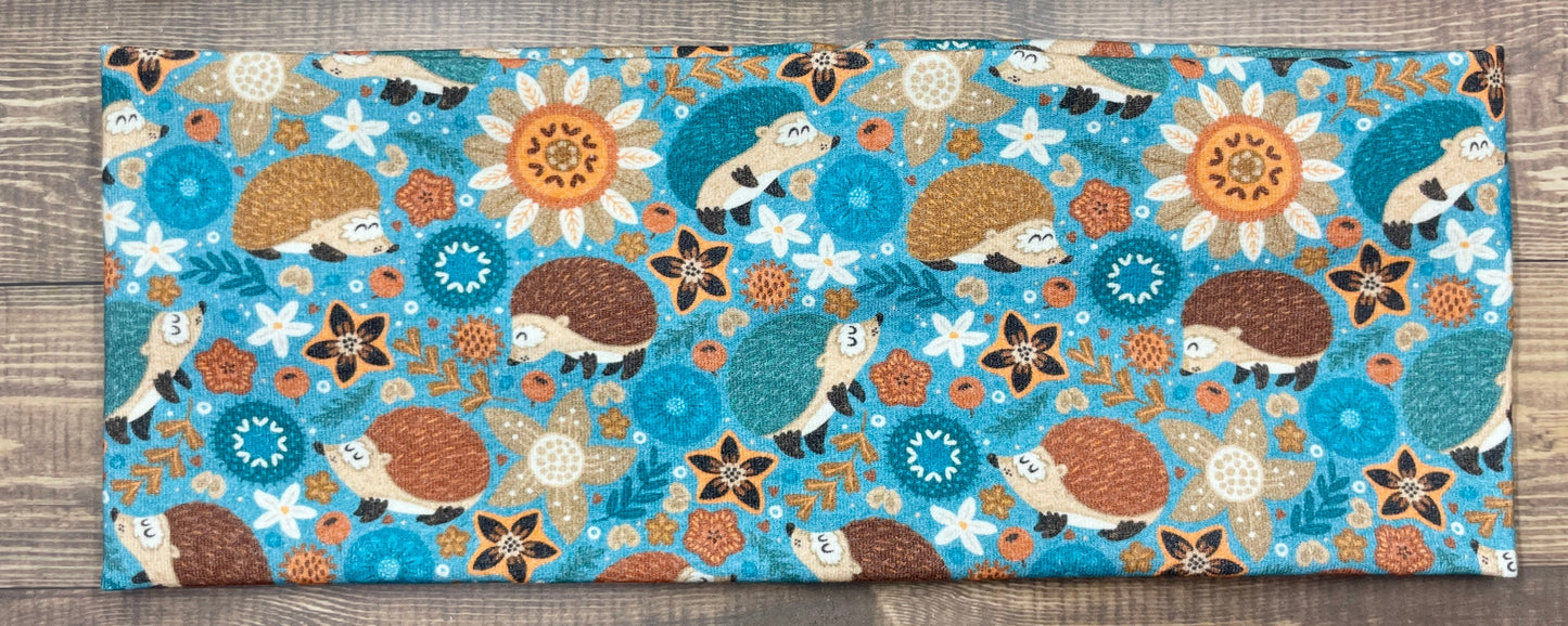 Hedgehog With Backpacks Jersey Knit Soft Headbands Crafts Alaska Gift Mushroom Snails Forrest Creatures