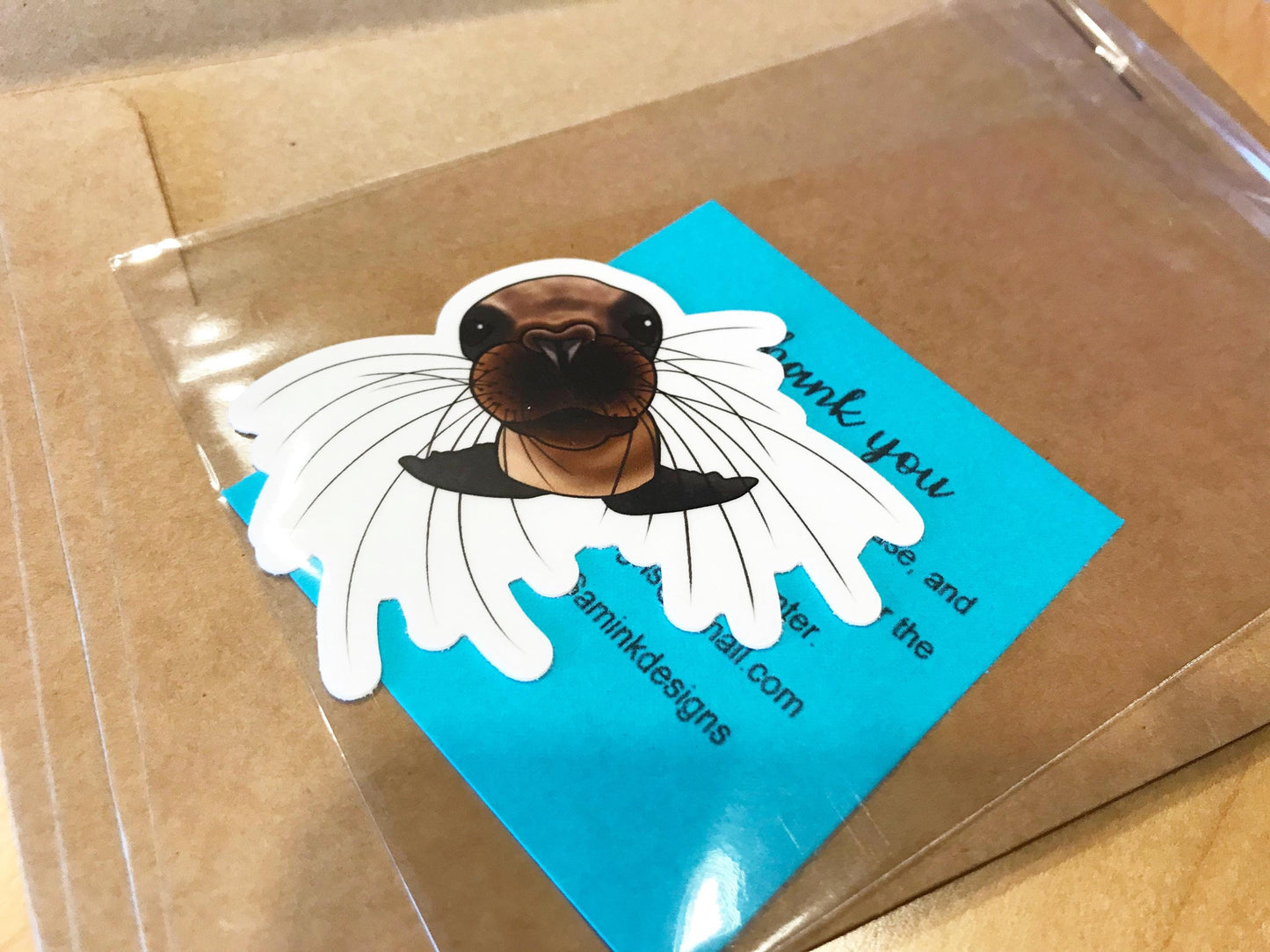 SEA SEAL STICKER- Vinyl Alaska Sticker - Waterproof Sticker - Bumper, Laptop Sticker - Alaska Illustration - Sea Life Sticker - Alaska Gift