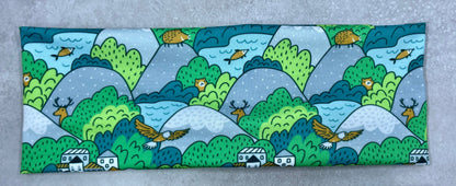Handmade Mountains & Polar Bears Jersey Knit Headband