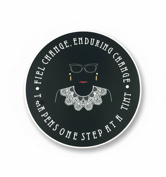 Ruth Bader Ginsburg Sticker Inspirational Quote Waterproof Laptop Decal