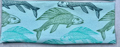 Orca Barnacles Grayling Fish Watercolor Headbands Jersey Knit Soft