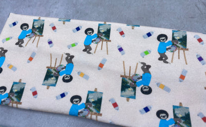 Corgi Butts and Sloth Bob Ross Handmade Headbands Jersey Knit Soft