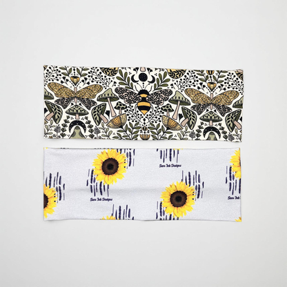 Handmade Honey Bee Headband: Jersey Knit Sunflower Bandeau