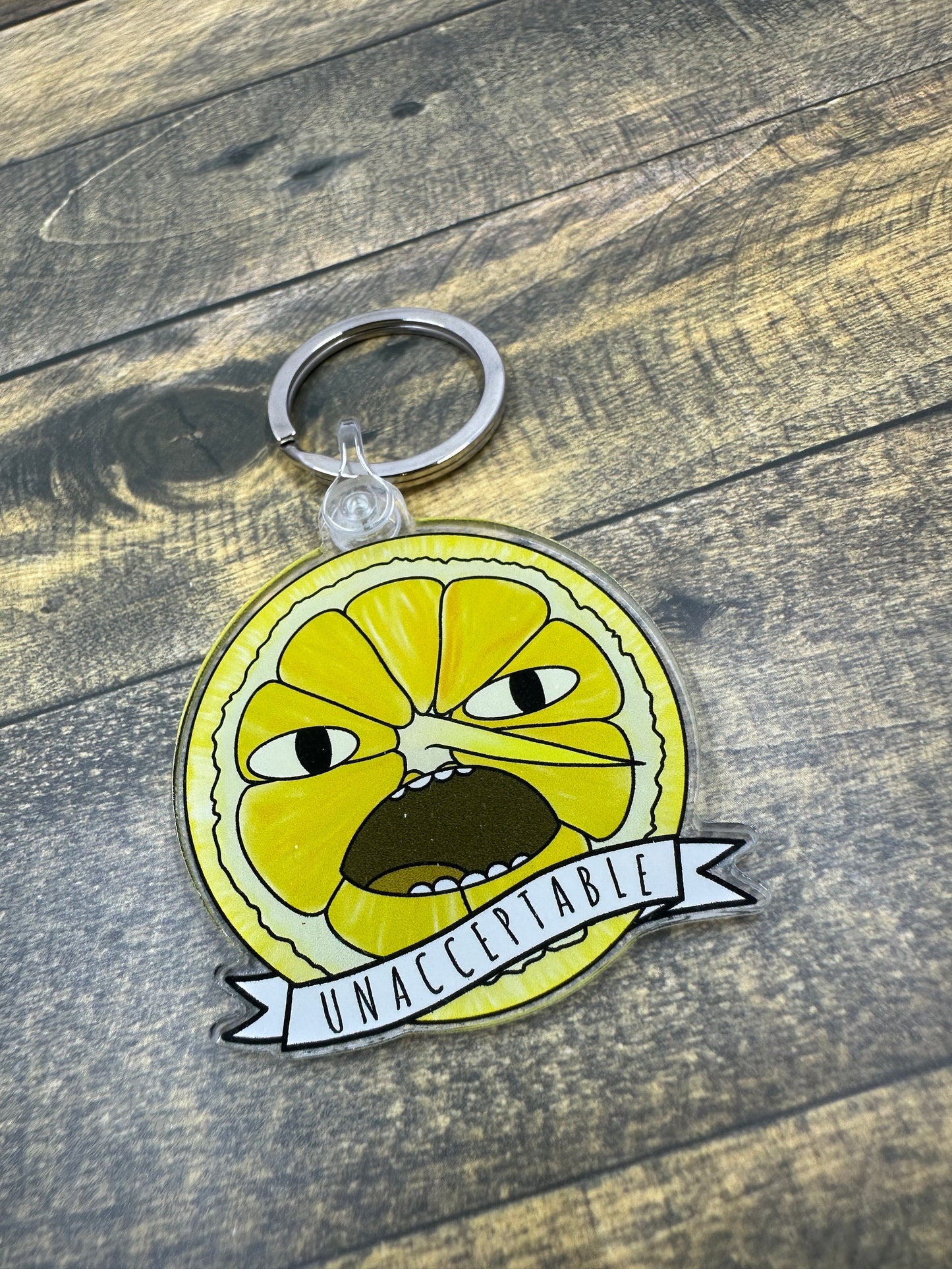 Earl of Lemongrab Keychain - Adventure Time 'Unacceptable!'
