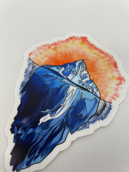 Original Art Holographic Iceberg Sticker