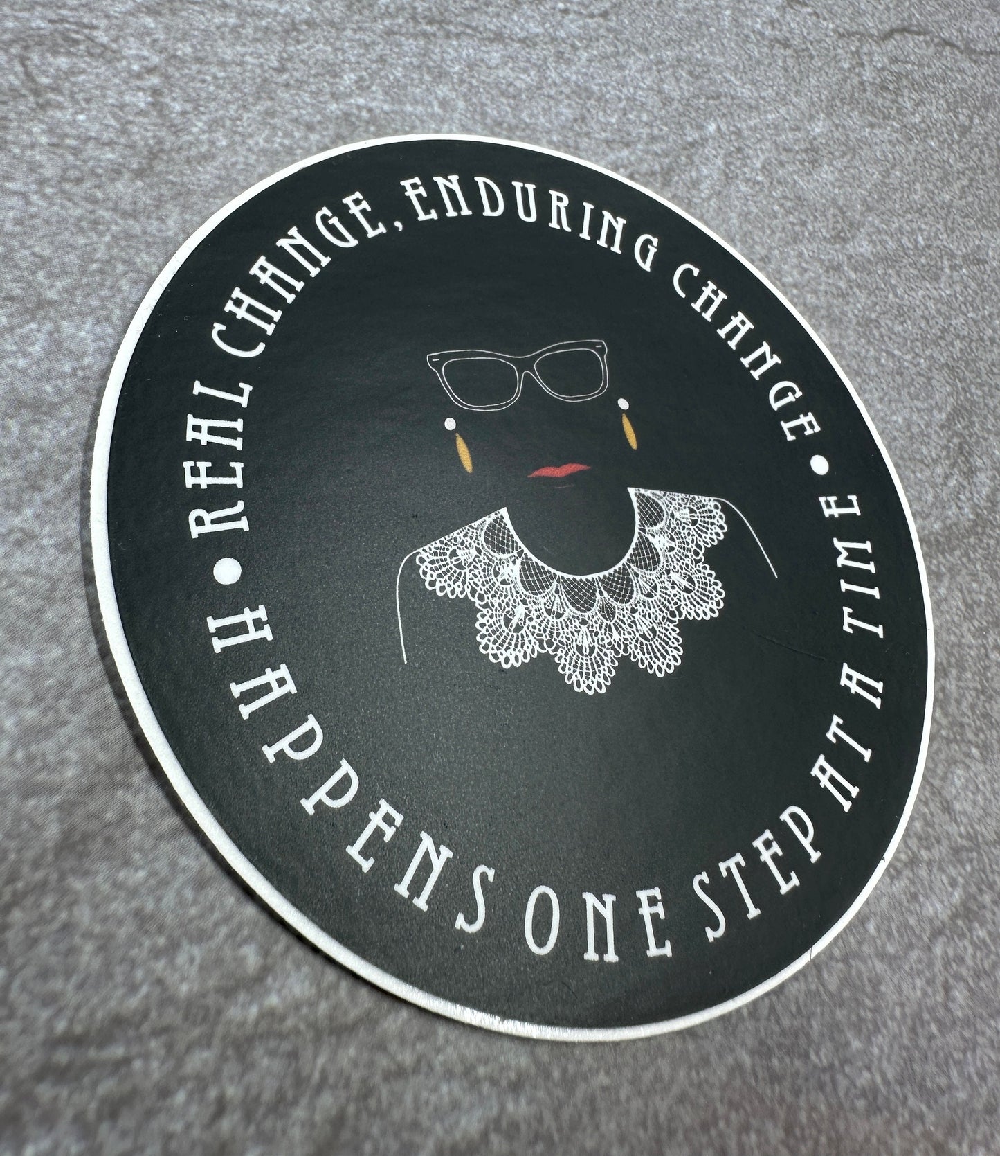 Ruth Bader Ginsburg Sticker Inspirational Quote Waterproof Laptop Decal