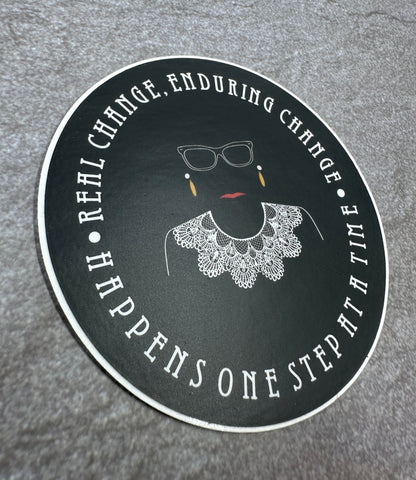 Ruth Bader Ginsburg Sticker Inspirational Quote Waterproof Laptop Decal