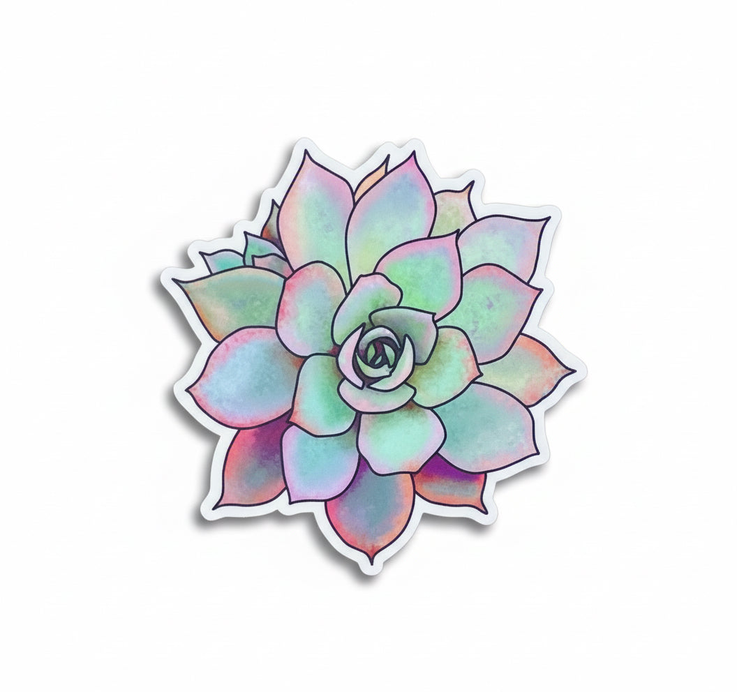 Original Artwork Succulent Pink Edition Sticker