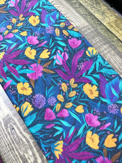 Violet Headbands, Handmade Knit Flower Bandeau