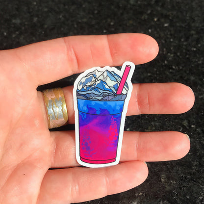 Fireweed Drink Sticker: Alaskan Wildflower Vinyl Decal