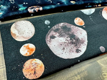 Space Planets and Moons Jersey Knit Soft Headbands Blood Moon Galaxy Stars