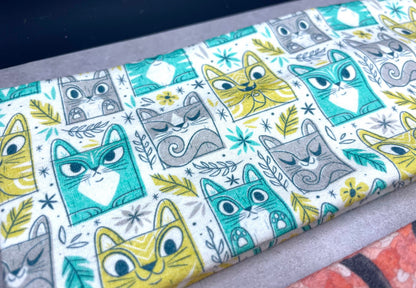 Cats Mountains and Tiki Handmade Headbands Jersey Knit Soft