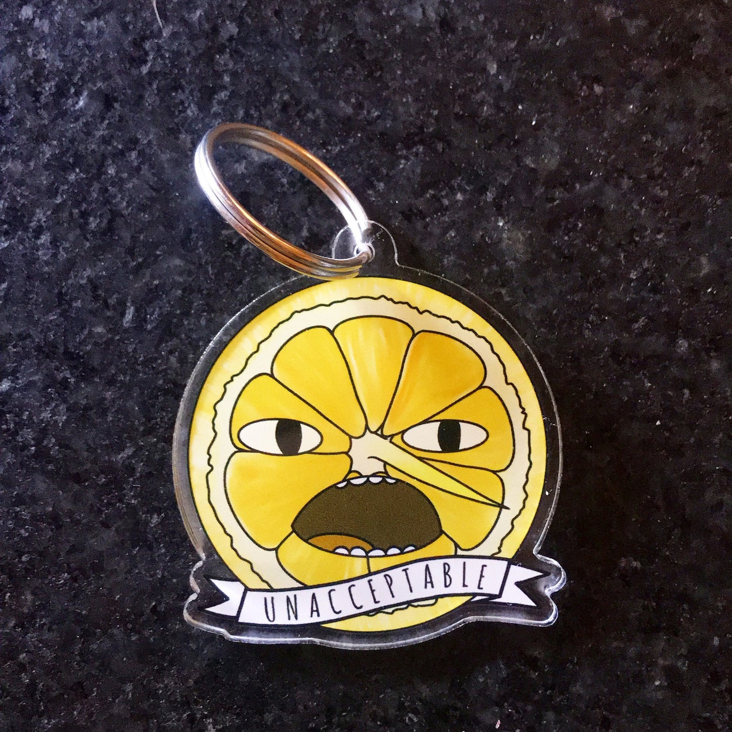 Earl of Lemongrab Keychain - Adventure Time 'Unacceptable!'