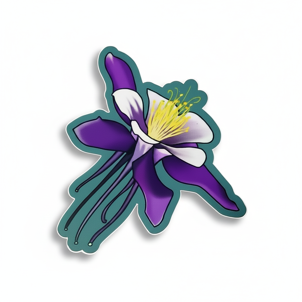 Original Artwork  Columbine Sticker