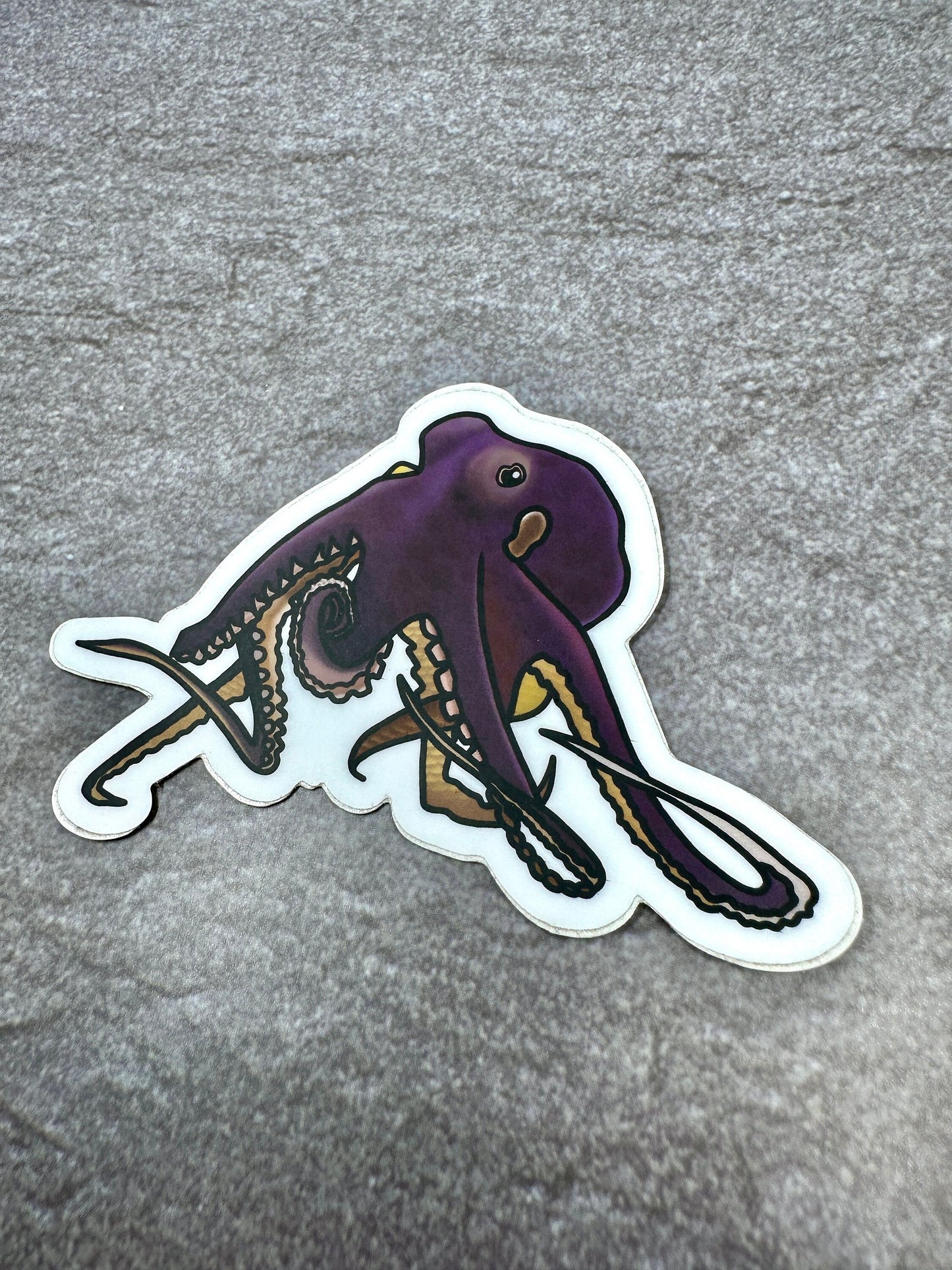 Octopus Sticker Animal Cartoon Stickers Original Artwork Cute Waterproof Laptop Decal