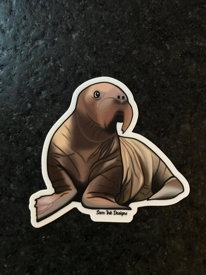 SEA SEAL STICKER- Vinyl Alaska Sticker - Waterproof Sticker - Bumper, Laptop Sticker - Alaska Illustration - Sea Life Sticker - Alaska Gift