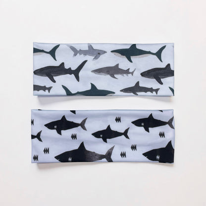 Sharks Jersey Knit Soft Headbands Crafts Alaska Gift Whale Shark Great white Shark Hammerhead