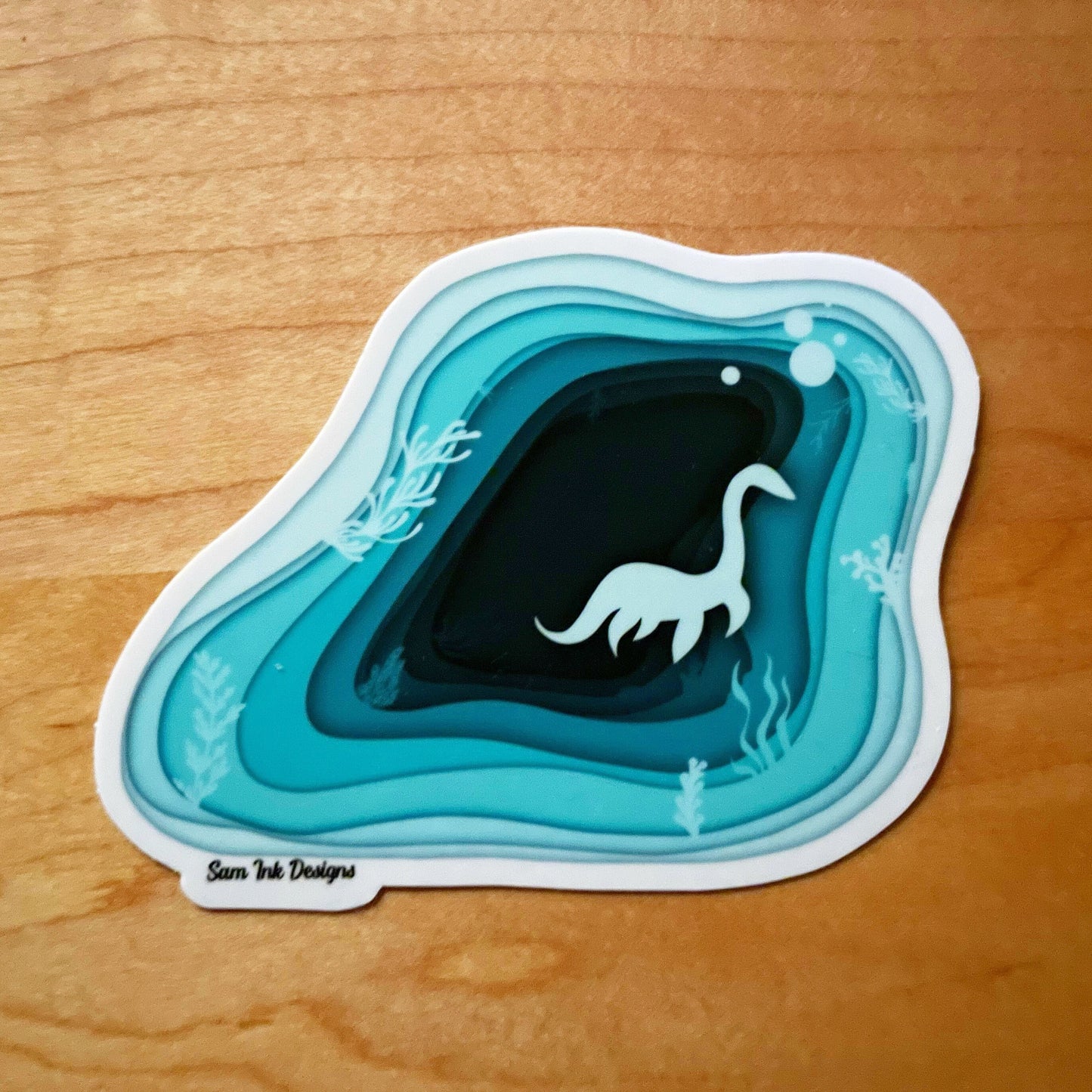 Loch Ness Monster Sticker: Nessie Art Print, Home Decor
