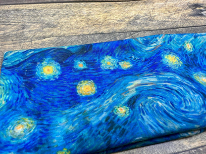 Starry Night Headband Van Goghs Jersey Knit Soft Headbands Artwork Bandeau Work Hair Accessories