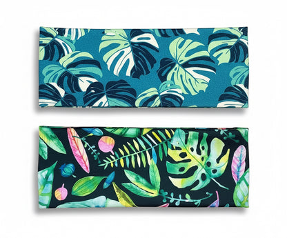 Monsters Plant Leaf Jersey Knit Soft Headbands Floral Tropical Plant Lady Gift for Her Girls Accessories Foliage Cute Plants Leafs