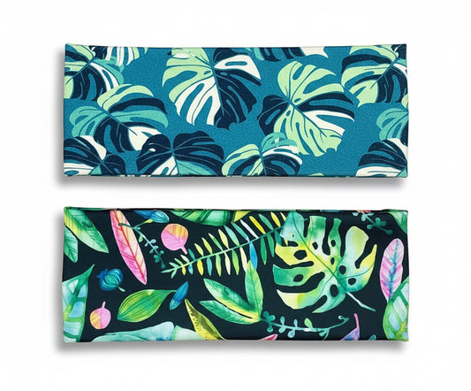 Monsters Plant Leaf Jersey Knit Soft Headbands Floral Tropical Plant Lady Gift for Her Girls Accessories Foliage Cute Plants Leafs