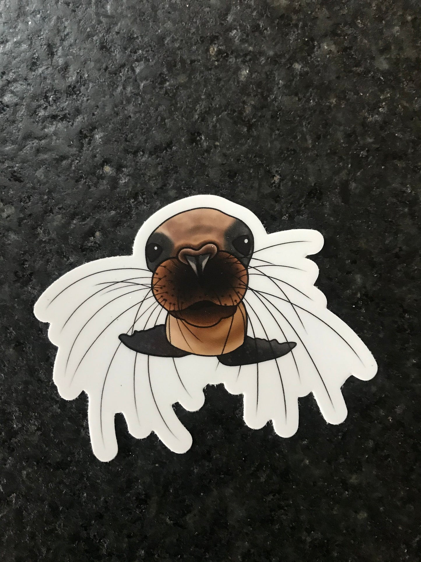 SEA SEAL STICKER- Vinyl Alaska Sticker - Waterproof Sticker - Bumper, Laptop Sticker - Alaska Illustration - Sea Life Sticker - Alaska Gift