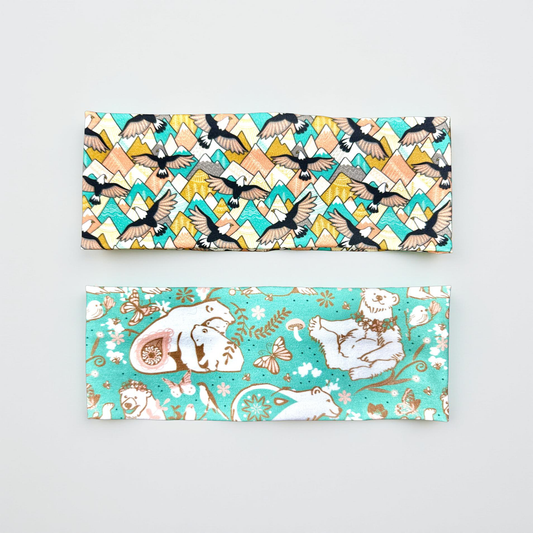 Alaska Headband: Arctic Animals, Berries, Antlers Jersey Knit
